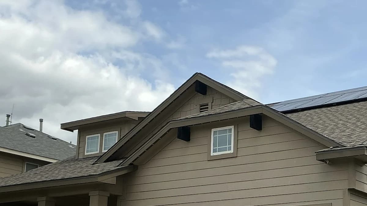 TruLight track installed tightly along a residential fascia during the day