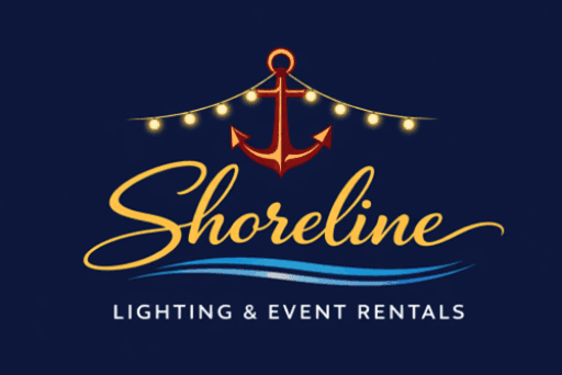Shoreline Lighting and Event Rentals logo
